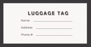 10+ Luggage Tag psd template free | Template Business PSD, Excel, Word, PDF