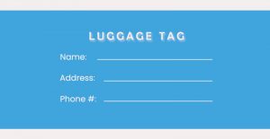 10+ Luggage Tag psd template free | Template Business PSD, Excel, Word, PDF