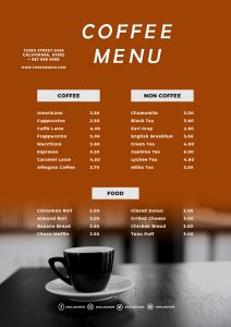 10+ Coffee Shop Menu example psd design | Template Business PSD, Excel ...