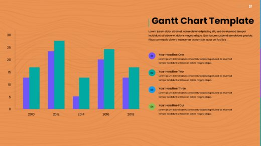 10+ Gantt Chart Template Free PSD | Template Business PSD, Excel, Word, PDF