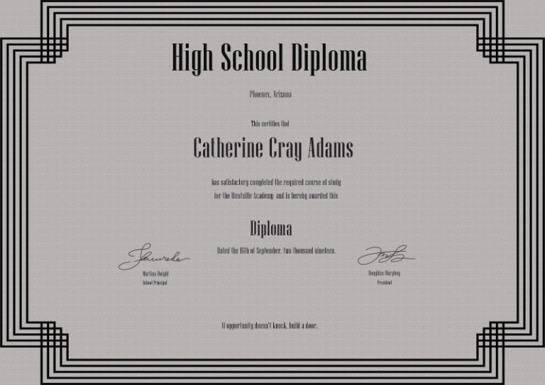 10+ High School Diploma Templates Free Download PSD | Template Business ...