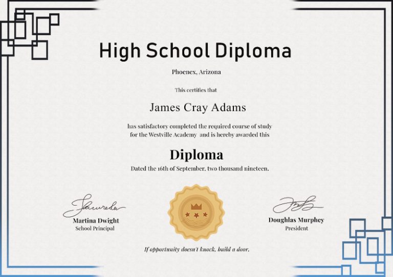 10+ High School Diploma template free psd | Template Business PSD ...