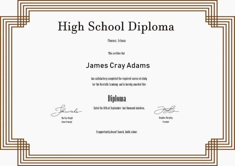 10+ High School Diploma template free psd | Template Business PSD ...