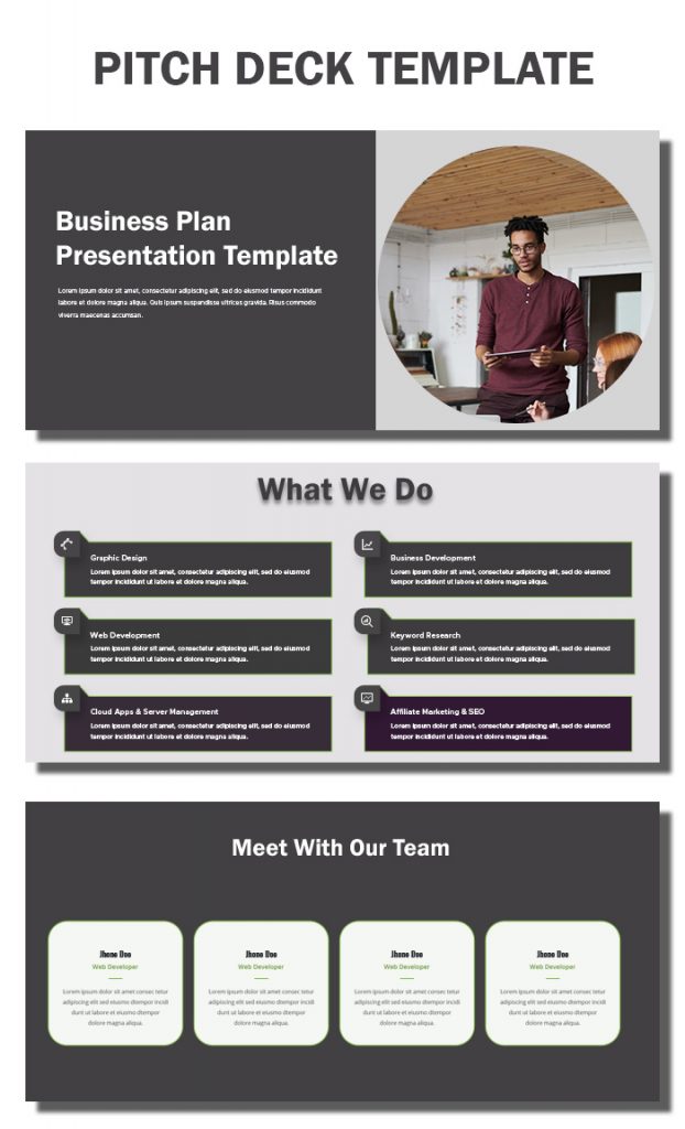 10+ Pitch Deck free psd template | Template Business PSD, Excel, Word, PDF