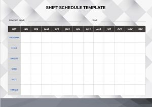 10+ Shift Schedule Template Sample | Template Business PSD, Excel, Word ...