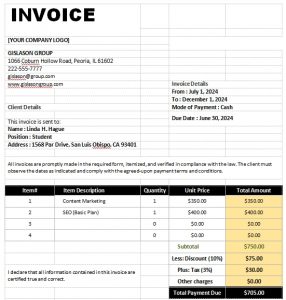 10+ A3 Invoice Template | Template Business PSD, Excel, Word, PDF