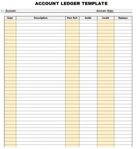 10+ Account Ledger Template | Template Business PSD, Excel, Word, PDF