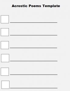 10+ Acrostic Poems Template | Template Business PSD, Excel, Word, PDF