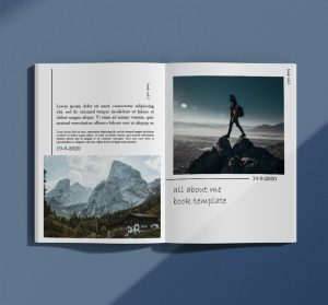 10  All About Me Book example psd design Template Business PSD Excel