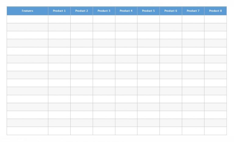 10+ comparison chart template | Template Business PSD, Excel, Word, PDF