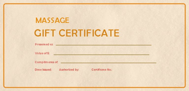 10+ massage gift certificate template free psd | Template Business PSD ...