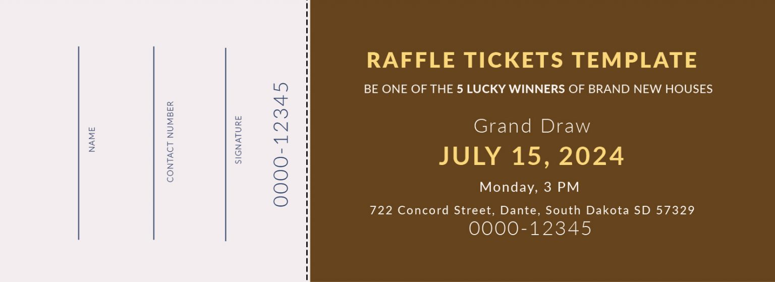 10+ 50 50 Raffle Tickets template free psd | Template Business PSD ...