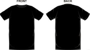 4+ Black T-Shirt Template | Template Business PSD, Excel, Word, PDF