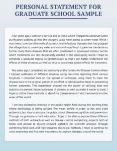 personal statement template free download