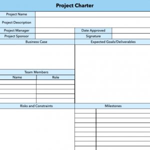 5+ Project Charter Template Sample | Template Business PSD, Excel, Word ...