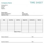 4+ Timesheet Template Free Sample | Template Business PSD, Excel, Word, PDF