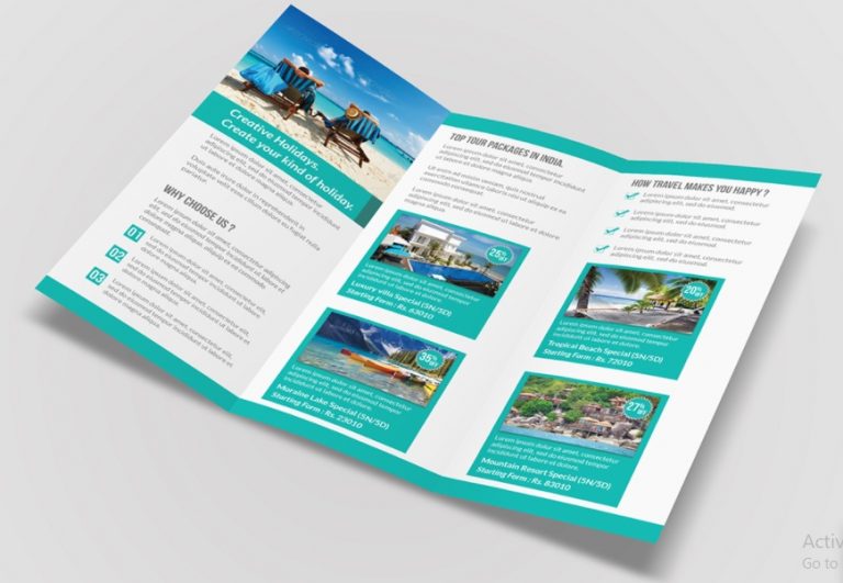 5+ Travel Brochure Template Sample | Template Business PSD, Excel, Word ...