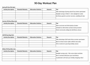 3+ workout plan template sample | Template Business PSD, Excel, Word, PDF