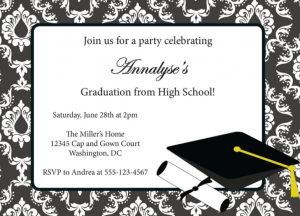 4+ Free Graduation Invitation Templates | Template Business PSD, Excel ...