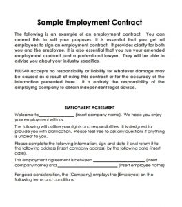 5+ Employment Contract Template | Template Business PSD, Excel, Word, PDF