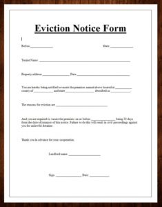 Eviction Notice Template Template Business Psd Excel Word Pdf