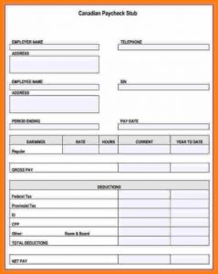 3+ Fake Pay Stub Template | Template Business PSD, Excel, Word, PDF