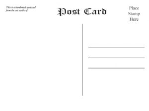 3+ Free Printable Postcard Template | Template Business PSD, Excel ...