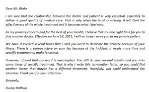 Medical Termination Letter to End Doctor-Patient Relationship ...