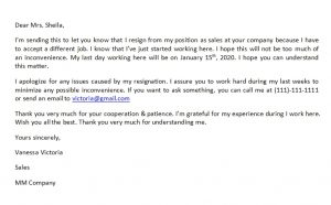 Resignation Letter for a Job You Just Started and Its Sample | Template ...