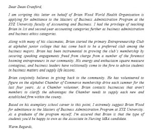 Business School Recommendation Letter And The Example You Can Implement ...