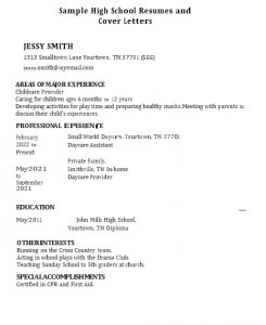 10 Teenage Resume Template Template - Professional Teenage Resume 245x300 