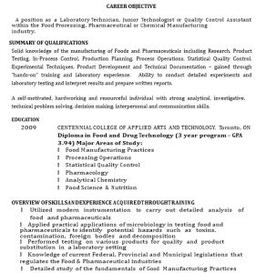 7 Lab Technician Resume Template Business Psd Excel Word Pdf